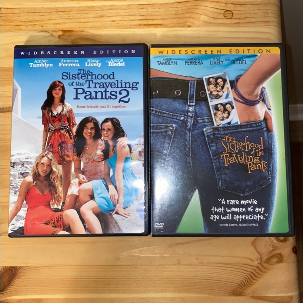 Sisterhood of the Traveling Pants original and 2 DVD.